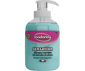 INODORINA Champú para Perros Sensation Regenerante con Extracto de Algodón (300 ml). Champú Natural para Cachorros sin Parabenos de Fragancia Activa, Ultra Suave.