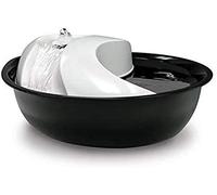 Inodorina Fuente para Gatos, Perros Raindrop (1,8 L). Bebedero para Perros Automático con Agua Filtrada. Dispensador de Agua Silencioso, Accesorios para Mascotas