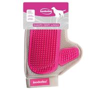 Inodorina, Guante de Dientes Largos para Perros y Gatos, Cepillo Ideal para Eliminar el Pelo Residual, Elimina el Exceso de Pelo Durante los Períodos de Muda del Perro, Ideal para Pulir el Pelaje