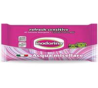 Inodorina Toallitas Desinfectantes para Perros y Gatos Refresh Sensitive Agua Micelar (40 Unidades). Toallitas Húmedas de Higiene para Mascotas, Tejido Resistente Sin Alcohol.