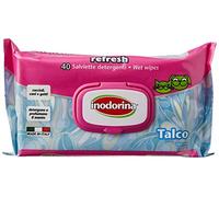 Inodorina Toallitas húmedas para mascotas Refresh – Talco – 40 unidades