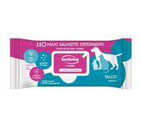Inodorina Toallitas Desinfectantes para Perros y Gatos Talco (110 Unidades). Toallitas Húmedas de Higiene para Mascotas, Tejido Resistente Sin Alcohol., Azul