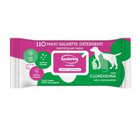 Inodorina, Toallitas Refresh, Toallitas Limpiadoras de Tela Resistente, con Agente Hidratante, Emoliente y Protector, para el Día a Día con su Mascota, Aroma Talco, 110 uds