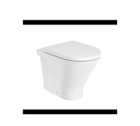 Roca The Gap Round - Inodoro, Tecnología Rimless, Salida Dual - Asiento con tapa