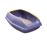 Inodoro Abierto De | La Protección Salpicaduras para El Baño Evita Gato, Fácil Dibujar Y Olor Pequeño Tamaño Mediano -Neutral Gato con Lados Altos, Olores -Eutro Lirio Abiertas, Mang