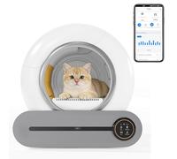 Inodoro autolimpiante para gatos, autolimpiante, control de la aplicación/capacidad máxima de 65 l/sensor de infrarrojos/elimina el olor, monitoreo de la salud de tu gato, caja de arena automática