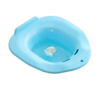 Inodoro, bañera, lavabo, se coloca sobre el asiento del inodoro, lavabo para hemorroides, perineo, azul