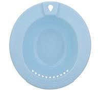 Inodoro Cadera Tina De Baño Lavabo Robusto Material De PP Respetuoso del Medio Ambiente para Mujeres Embarazadas Pacientes con Hemorroides Ancianos Azul Verde 38.5x27.5x12cm (Azul)