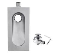 Inodoro compacto de acero inoxidable con tanque, ideal para espacios pequeños, función inodora, B, C
