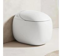 Inodoro compacto de bidé, doble descarga inteligente, diseño sin tanque de una sola pieza, agua caliente instantánea, secadora y función de desodorización