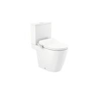 Inodoro compacto smart fabricado en porcelana de color blanco con funciones de lavado y secado In Wash Ona Roca