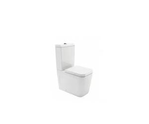 Inodoro completo blanco con mecanismo de doble descarga para optimizar el ahorro de agua Advance de Unisan - Tapa duroplast / Superior (lateral)