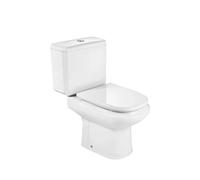 Inodoro completo de salida horizontal de 40,5 cm fabricado en porcelana de color blanco Dama Retro Roca
