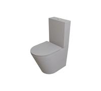 Inodoro Completo de Suelo Frades Fossil Natura Gris - Sin codo / Sin accesorios adicionales