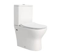 Inodoro Completo de Suelo Nico Fossil Natura Blanco Brillo - Asiento amortiguada ABS