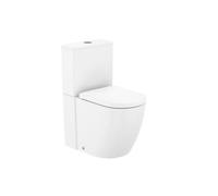 Inodoro Completo Roca Meridian Rimless Vortex con Tapa SoftClose - Pack Tanque Bajo - Blanco brillo