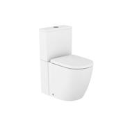 Inodoro Completo Roca Meridian Rimless Vortex con Tapa SoftClose - Pack Tanque Bajo - Blanco mate