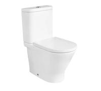 Inodoro completo The Gap Round compacto Rimless Roca con diseño ovalado y redondo con cisterna y tapa incluida - Tapa amortiguada / Inferior