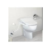 Inodoro con salida vertical de 35,5 cm fabricado en porcelana de color blanco Victoria Multiclean Roca - Multiclean Shower toilet Advance