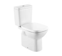 Inodoro con Salida Vertical Debba 35,5 cm Blanco Roca - Lateral / Asiento con tapa con amortiguador