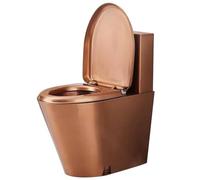 Inodoro de acero inoxidable, diseño de una sola pieza de alta horro de agua, anticongelante, antigrietas, ideal para hospitales y bares