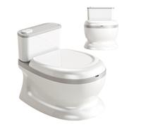 Inodoro de Aprendizaje para - Revestimiento Antideslizante y Botón de Caza de Agua,Aprendizaje Interior Propio | Uso Hogar Dormitorio Cuarto de Baño