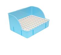 Inodoro de conejo con diseño de chasis elevado, estructura de red inferior estrecha, sistema de limpieza conveniente, guía de entrenamiento científico, detalles humanizados para jaulas, chinchillas