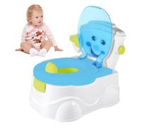 Inodoro de entrenamiento para niños, inodoro 3 en 1 antisalpicaduras para niños con barra para colgar toallas de papel - Inodoro para niños asiento orinal para aprender a enjuagar