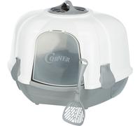 Inodoro de esquina Maro, con caperuza 60 × 43 × 52 cm gris claro/granito