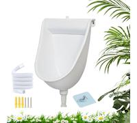 Inodoro de orinal para hombre, separador de montado en la pared con descarga | Orinarios para hombres | para el hogar, dormitorio, jardín, , apartamento, papá, novio, abuelo