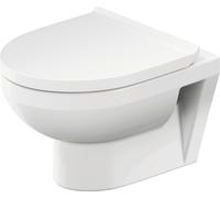 Inodoro de pared Duravit No.1 compacto, sin borde, 365x480 mm, salida: horizo...