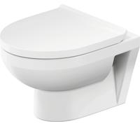 Inodoro de pared Duravit No.1 compacto, sin borde, 365x480 mm, salida horizon...