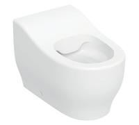Geberit Bambini WC de pie para niños pequeños, Lavable, Sin borde, altura:24cm, 502.965., Color: blanco - CM