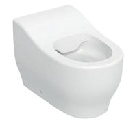 Geberit Bambini WC de pie para niños pequeños, Lavable, Sin borde, altura:24cm, 502.965., Color: blanco / KeraTect - CM
