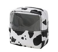 Inodoro de viaje - Bolsa de viaje con estampado de vaca | Maquillaje de gran capacidad con mango portátil para champú para el cuidado de la piel, Regalos Jingan, Bolsa de lápiz labial transparente, 1
