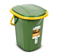 Inodoro de viaje para camping con cubo de 19L en verde y naranja perfecto