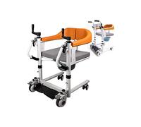 Inodoro Elevador portátil Silla de ruedas elevadora de pacientes para el hogar Silla de transferencia 5 en 1 con asiento dividido Cómoda junto a la cama con orinal Elevador manual para el ho
