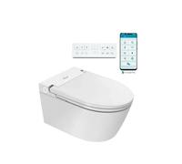 Inodoro japonés inteligente de instalación suspendida con asiento y tapa automática Eos Pro de Nashi