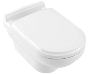 Inodoro lavable Hommage de Villeroy & Boch, suspendido, para cisternas empotradas, salida horizontal, 370x600x410mm, 6661B0R1, Color: Cerámica Alpina BlancaPlus
