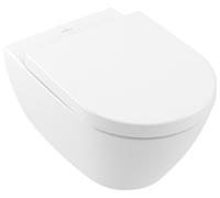 Inodoro lavable Subway 2.0 de Villeroy & Boch, Ovale, salida horizontal, DirectFlush, 370x560x365mm, 5614R001, Color: Blanco