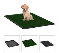 VidaXL Inodoro Mascotas con Bandeja Césped Artificial Orinal para Perros Verde