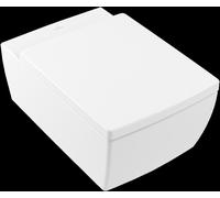 Inodoro mural Villeroy & Boch Memento 2.0, sin borde, DirectFlush, 4633R0R7, Color: Negro puro CeramicPlus