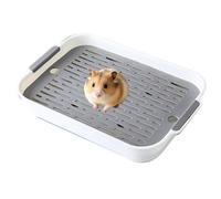 Inodoro para animales pequeños, antideslizante, extraíble y reutilizable, bandeja para animales pequeños para mascotas pequeñas, para conejos enanos, hurones, ardillas, chinchillas, jamón