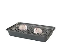 Inodoro para Animales pequeños - Bandeja de Inodoro para Conejos, inodoros compactos para Mascotas | Bandeja de para Conejo de Acero Inoxidable, Bandeja de Aprendizaje de Limpieza Reutilizable