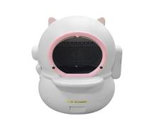 Inodoro para gatos, 2 piezas de caja de arena inteligente para gatos, gatitos, limpieza totalmente automática, gran inodoro autolimpiable para mascotas, inodoros para múltiples gatos (versión Plus)