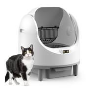 Inodoro para Gatos autolimpiable, autolimpiante, XXL, controlado por aplicación con 9 sensores de Seguridad, Suelo antiolor a Prueba de Fugas para Varios Gatos