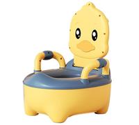Inodoro para niños - 1/2 silla de baño para niños, inodoro plegable de entrenamiento para niños, orinal de viaje de dibujos animados con cepillo, asiento de inodoro resistente al desgaste,
