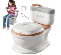 Inodoro para niños con orinal | Diseño realista a prueba de salpicaduras | Asiento seguro para el entrenamiento de orinal | Protección completa para niños y niñas | Ayuda de formación ideal para el