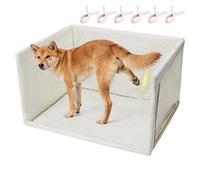 Inodoro para perros, 60 x 76 x 44 cm, portátil, resistente al agua y a prueba de salpicaduras, inodoro para perros con superficie de acogida, para cachorros de tamaño mediano y grande, entrenamiento