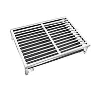 Inodoro para perros de acero inoxidable, orinal para perros pequeños y medianos, gran capacidad con bandeja de plástico, diseño antimordeduras, ideal para uso en interiores